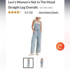 Levi’s ‘Not In The Mood’ Straight Leg Overalls